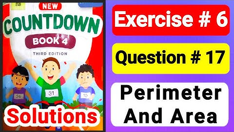 countdown book 4 unit 6 |perimeter & area |countdown4 ex 6 q17|new Oxford countdown 4 |class 4 maths