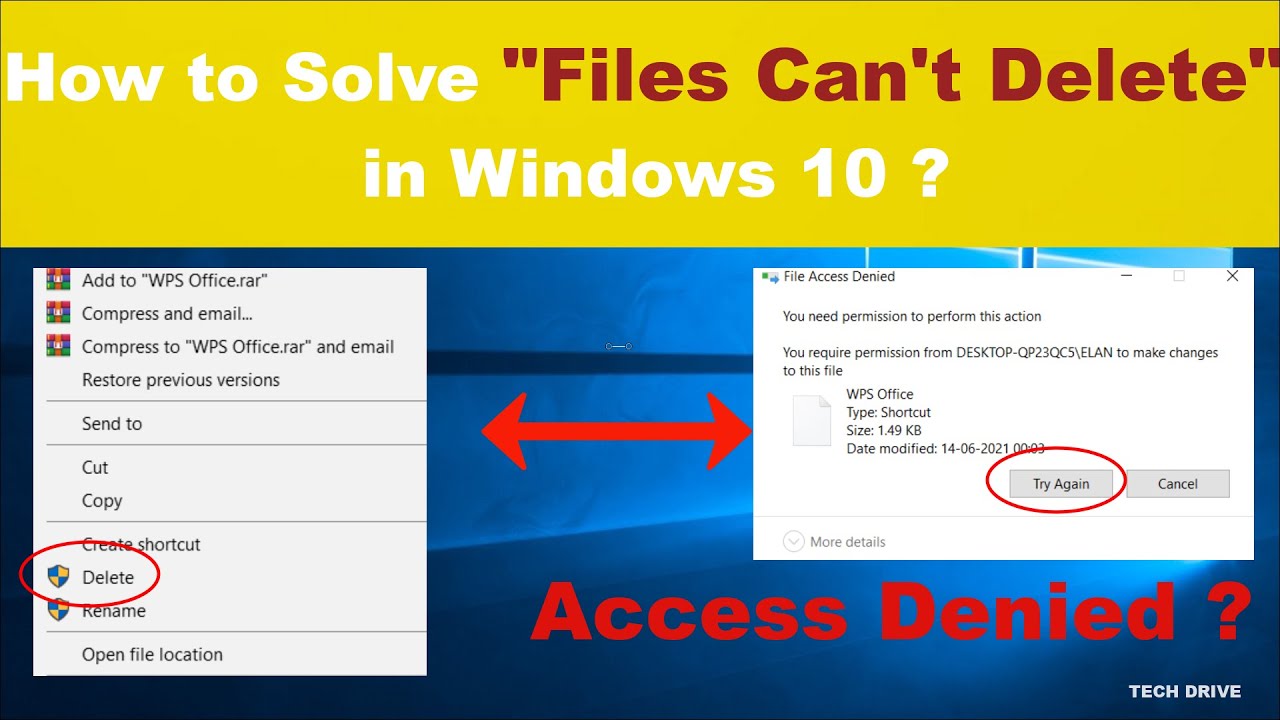 How to delete files