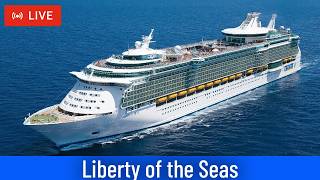 SHIPS TV - Royal Caribbean Liberty of the Seas Cruise Ship Departing Port of Southampton (LIVE)