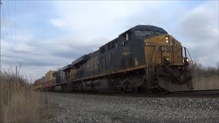 Max Track Speed 60MPH CSX Intermodal - ES44AH #754 K5HL & ES40DC #5365 - Madison / Unionville OH