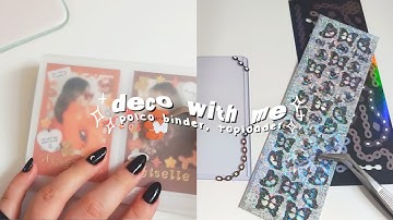 deco with me // toploaders, polco binder