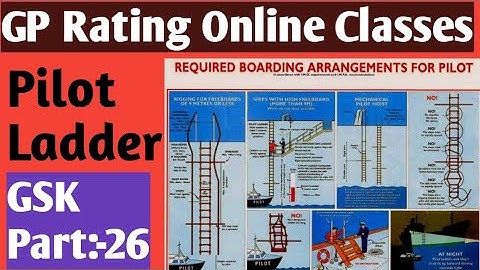 Pilot Ladder GSK Part:-26 GP Rating Online Classes