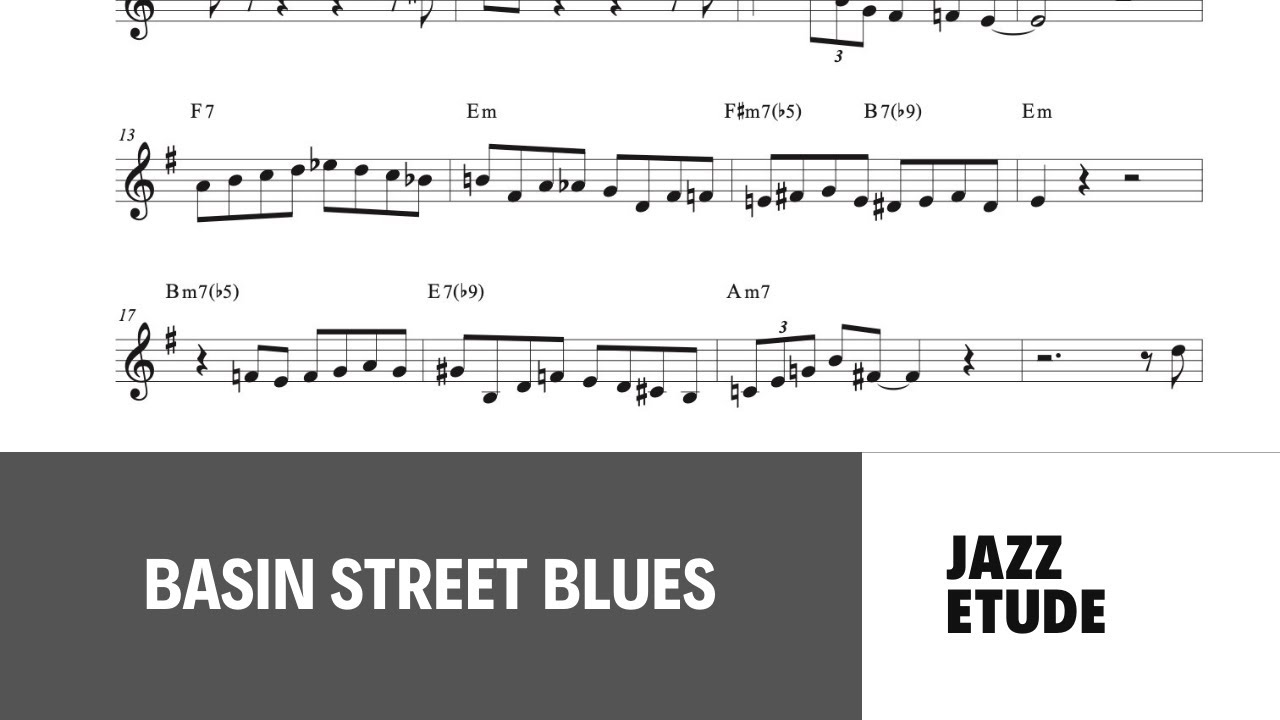 Basin street blues easy jazz trumpet solo