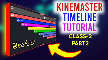 Kinemaster Timeline Tutorial in telugu | interface class2,Part2 | best explain in telugu by SRIKANTH