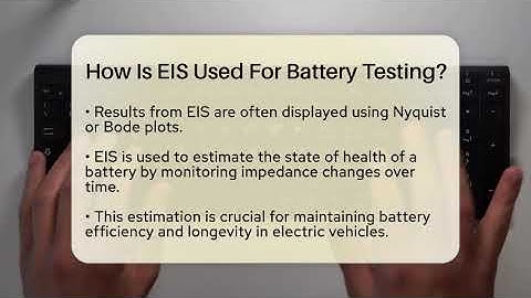 How Is EIS Used For Battery Testing? - Talking Tech Trends