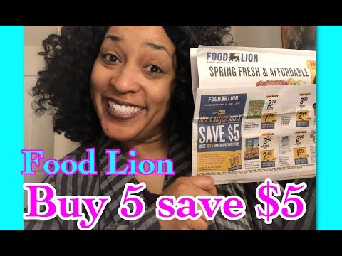 Food Lion buy 5 save $5 Couponing Crystle