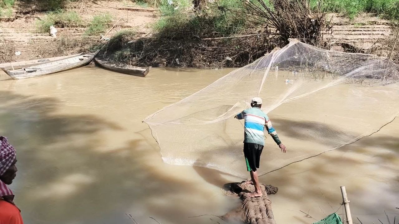 Cast net Fishing Fishing Cambodia