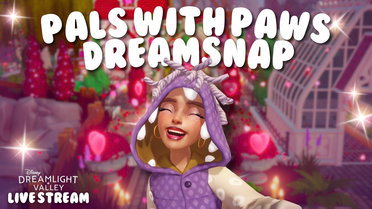🎥pals with paws dreamsnap!! | dreamlight valley live!