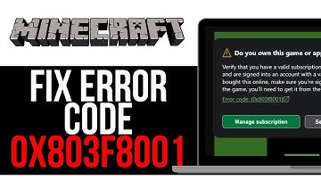 How To FIX MINECRAFT ERROR CODE 0X803F8001! | BEST NEW METHOD 2025!