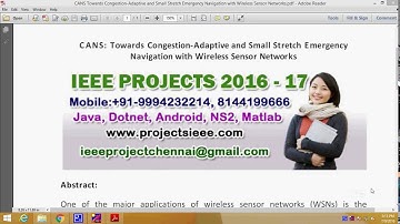 CANS Towards Congestion Adaptive and Small Stretch Emergency Navigation with Wireless Sensor Network