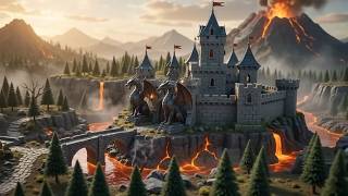 Realistic DIY Miniature Fantasy Dragon Fortress Build Timelapse