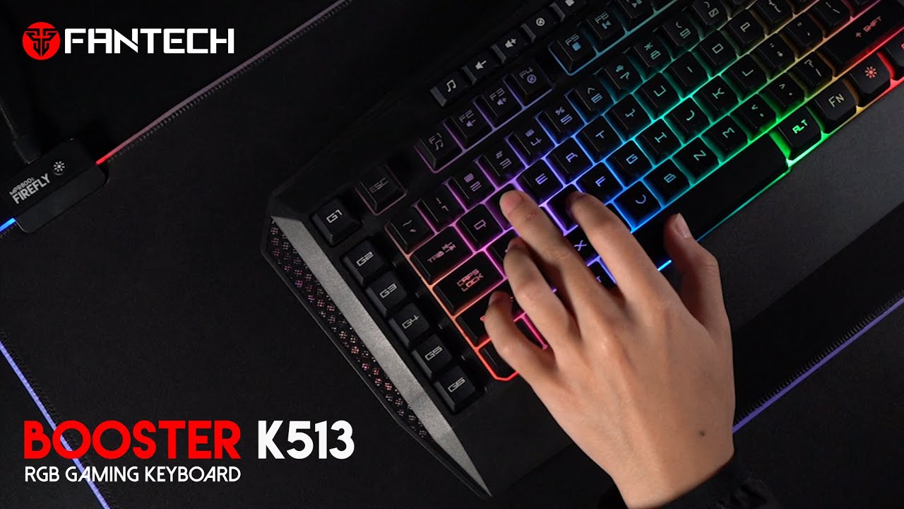 BOOSTER K513 RGB GAMING KEYBOARD - YouTube