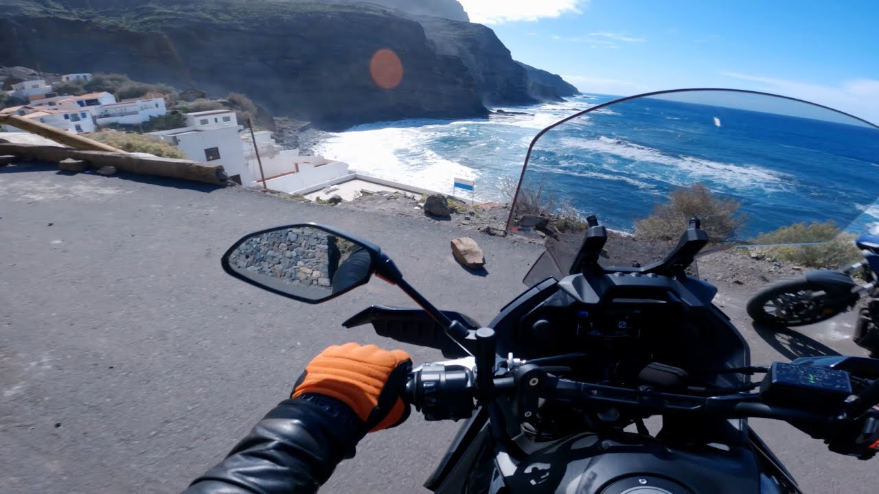 MOTORRADFAHREN AUF LA GOMERA, TRAUMSTRASSEN , Yamaha Tracer 7 