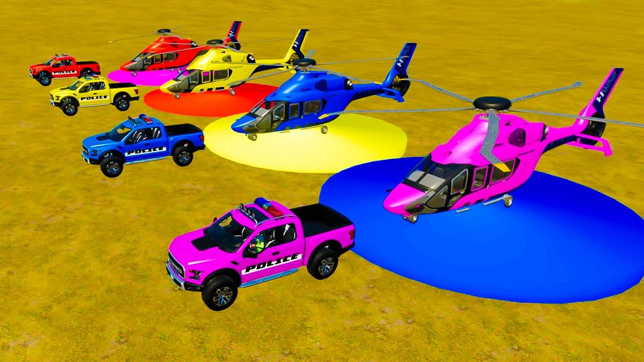 TRANSPORTING COLORED TRACTOR USING HELICOPTERS Gadi Wala Tractor