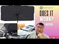 Easiest & Quickest Car Sunshade Ever?