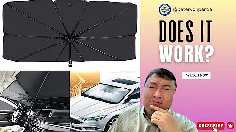 Easiest & Quickest Car Sunshade Ever?