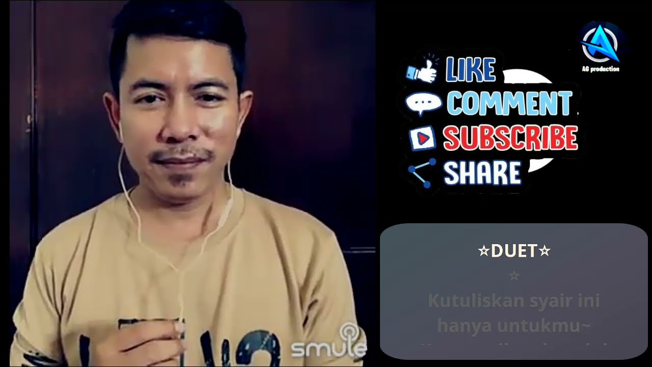 NYANYIAN RINDU | Karaoke duet cewe cowo | SMULE