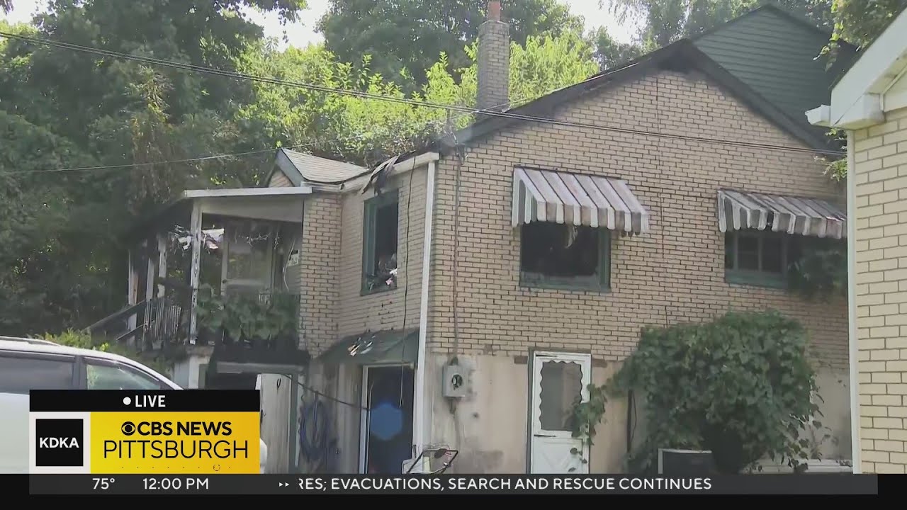 Fire rips through home in Forward Township - YouTube