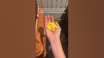 Day 37 of printing a duck per sub #roadto1k #freeschlep #thankyouforwatching #subscribe #3dprinting