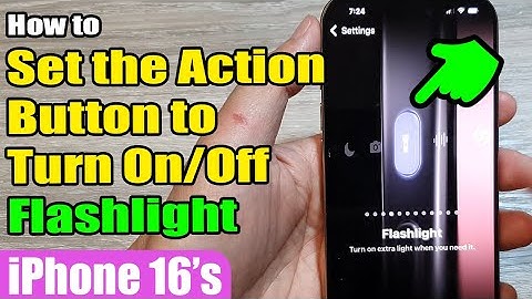 How to Set Action Button to Turn On/Off Flashlight 🔦 on iPhone 16/16 Pro Max/iOS 18