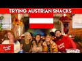 Americans Try Austrian Snacks  🇦🇹 | Hoosier Daddy