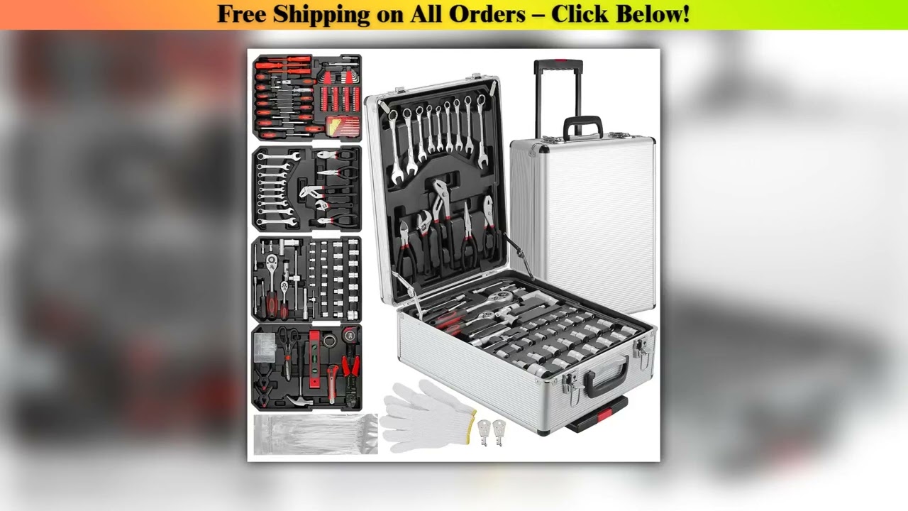799pcs Mechanic Tool Set Home Repair Tool kit Wrenches Socket with Trolley Case Hand