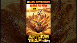 Rait Ka Chhupa Shikari | Antlion Ka Hairatangez Life Cycle 🐜🦁 Part 1 | #Antlion #Shorts #InsectFacts