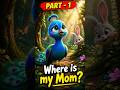 Lost Peacock 😢 | Where Is My Mom? (Part 1) #3danimation #EmotionalStory #Animation #Peacock #Rabbit