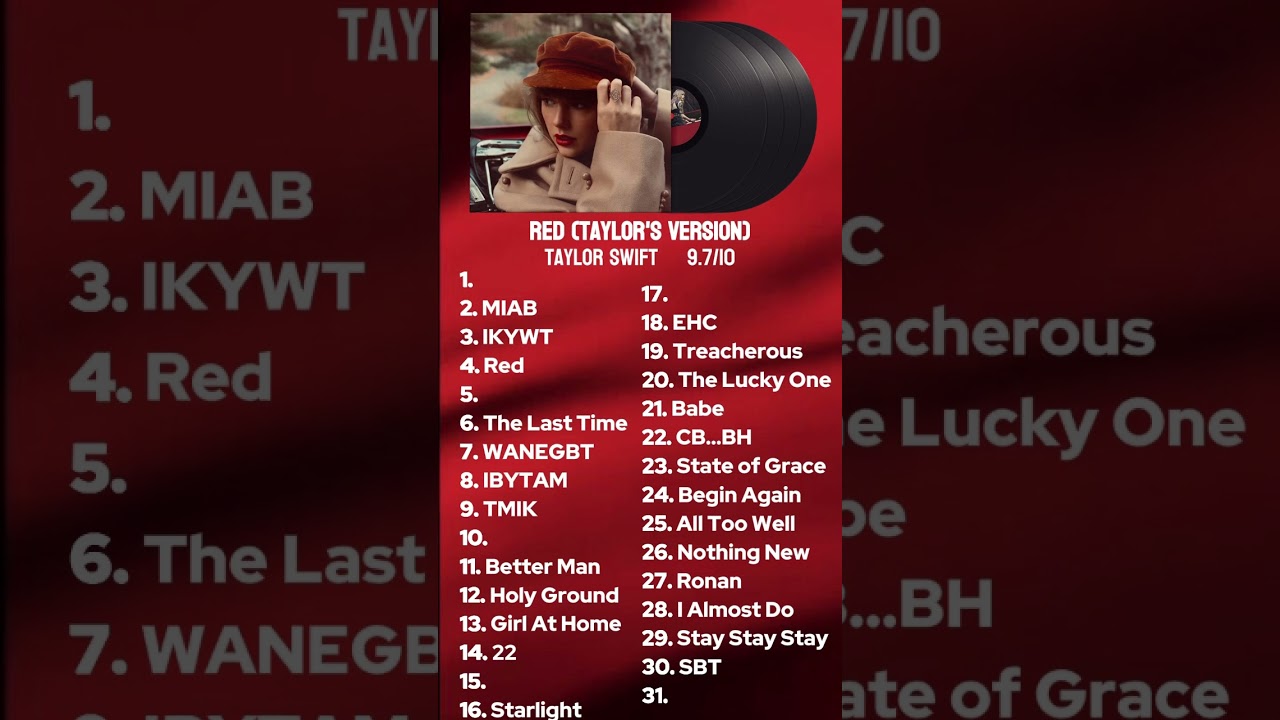 YouTubeでTaylor Swift Red Album Ranking (PART 5) #taylorsversion #redtaylorsversion #taylorswiftを視聴 YouTubeでTaylor Swift Red Album Ranking (PART 5) #taylorsversion #redtaylorsversion #taylorswiftを視聴