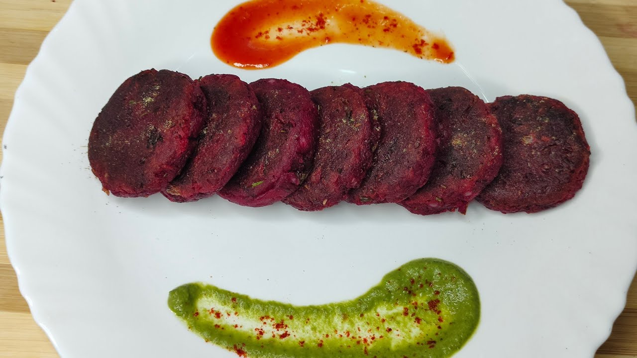 Healthy Sweet Potato Beetroot Tikki And Chat Recipe ❤️❤️❤️❤️