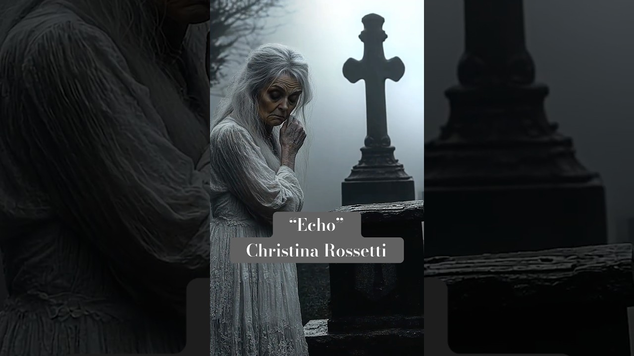 Echo, a poem by Christina Rossetti, 1854.  #mourning #widowhood #poetry #poems #romance  #ai