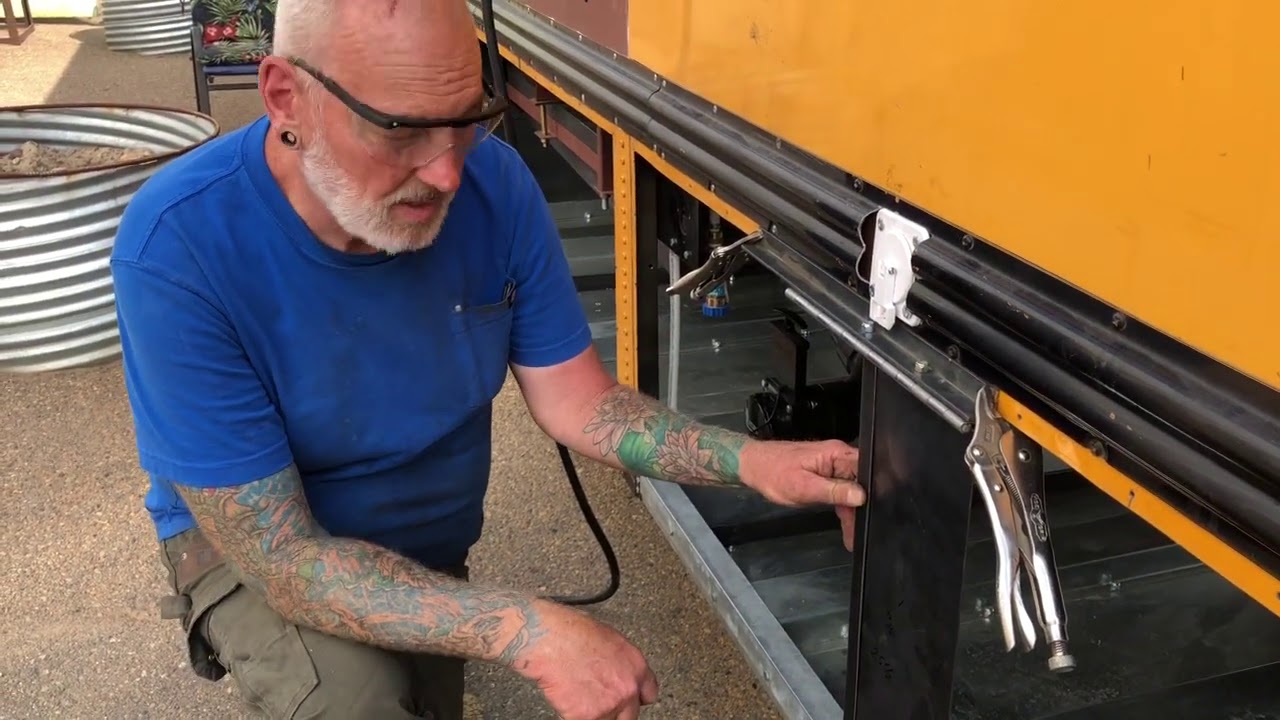 Prototype Underbay Doors - Vlog 159 School Bus Conversion