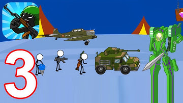 Stickman Modern Total War - Gameplay Walkthrough Part 3 (Android, iOS)