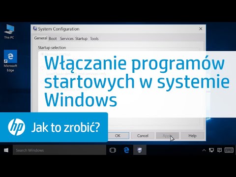 Włączanie programów startowych w systemie Windows