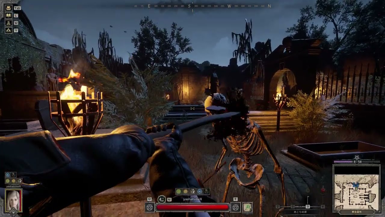 #89【最低レアリティで行くPvE】忘却の城、木こりの斧で頑張りたいドルイド。『Dark and Darker』無言プレイ。