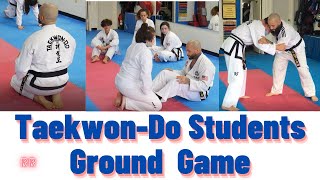 Tkd Students Working On Their Ground Game