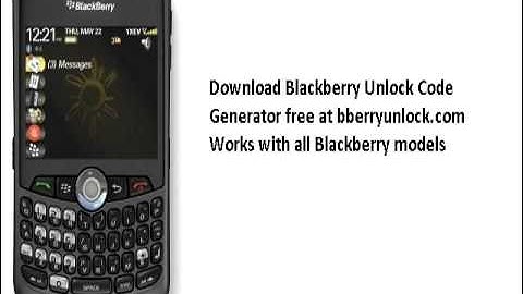 unlock blackberry 8320 code