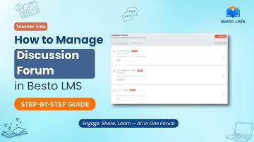 How Teachers Use Discussion Forums in Besto LMS | Full Tutorial