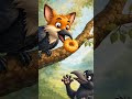 காக்கா போட்ட வடை||நரிக்கு பாடை☠️😂😂 Subscribe||Likes||Share#nature #ai#baby#animals #children #story