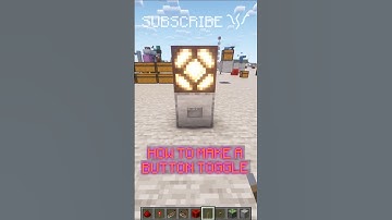 How to TOGGLE your REDSTONE WITH A BUTTON! | Redstone with PsiVolt #minecraft #redstone