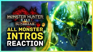 Monster Hunter Rise Sunbreak - All Monster Ecology Intros Reaction!