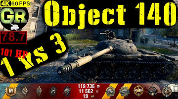 79_World of Tanks Object 140 WoT Replay - 9 Kills 6.5K DMG(Patch 1.4.0)