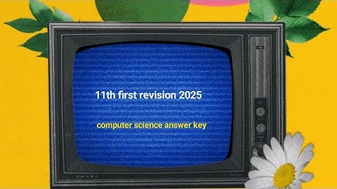 11th first revision exam 2025📜computer science📜question paper📜answer key🔐 Salem district📜full video✨