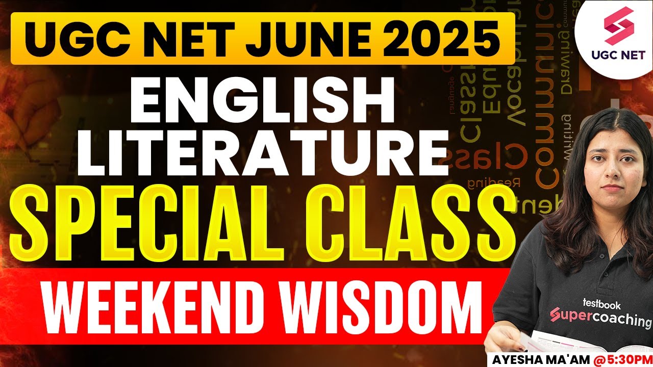 UGC NET English Literature Classes 2025 | UGC NET English Paper 2 By ...