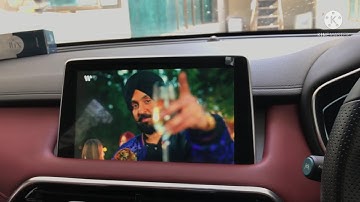 How to play video while on driving in mg hs||playing video||mg hs 2022