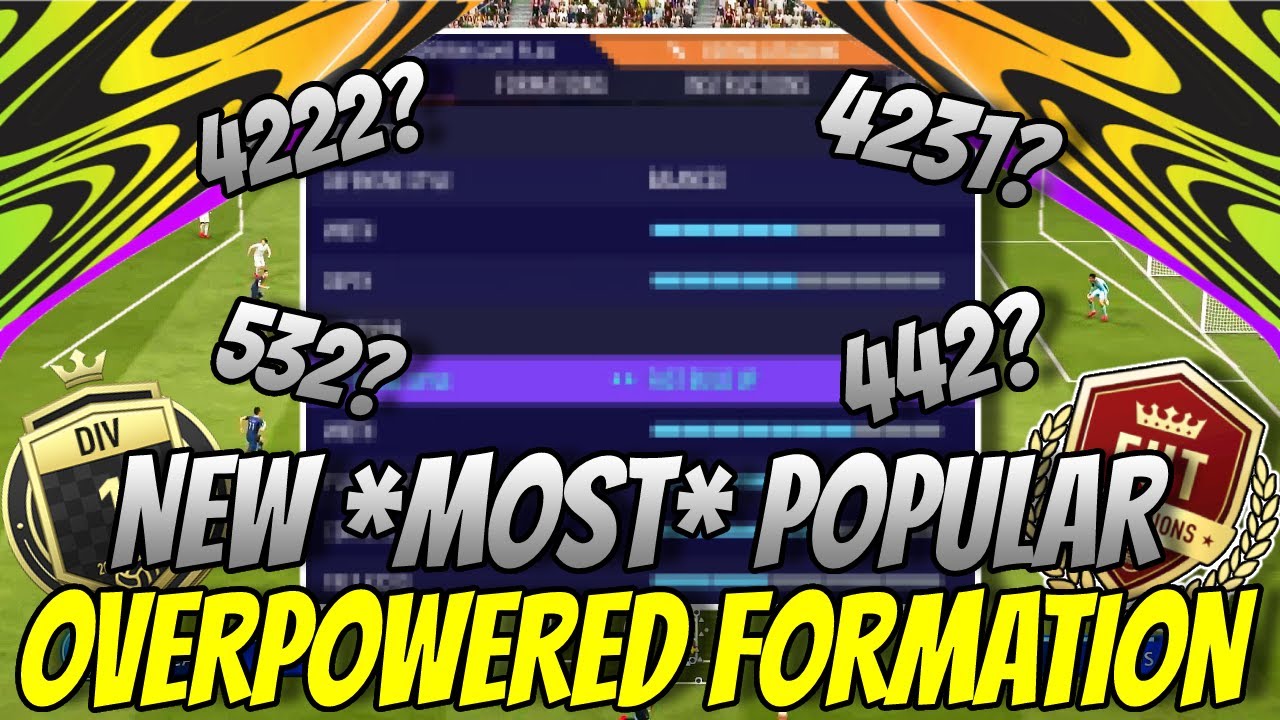 FIFA 21 A *NEW* SUPER POPULAR FORMATION + BEST CUSTOM TACTICS