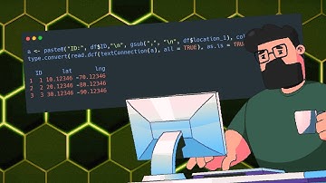 Convert lat and long string vector into dataframe in minutes