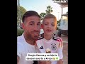 Sergio Ramos y su hijo le desean suerte a Kroos en la final de la Champions #Shorts | ESPN Deportes