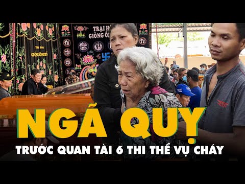 Video Người thân ngã quỵ trước quan tài 6 thi thể trong vụ... - youtube