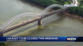 Traffic alert: Series of I-64 closures near Sherman Minton Bridge begin Friday